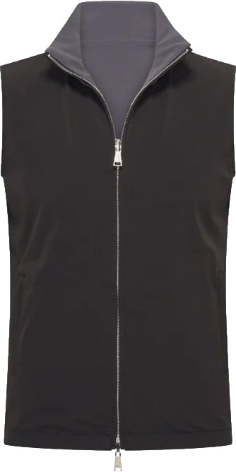Mi Piace Gilet Reversible Dark Blue Blauw