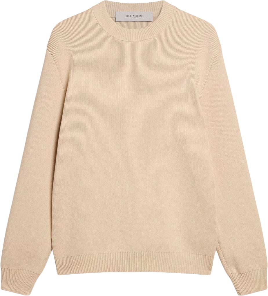 Golden Goose Pull taupe logo rug Taupe