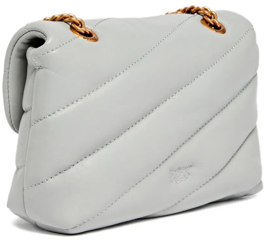 Pinko Bags Grigio Perla-Antique Gold Lichtblauw