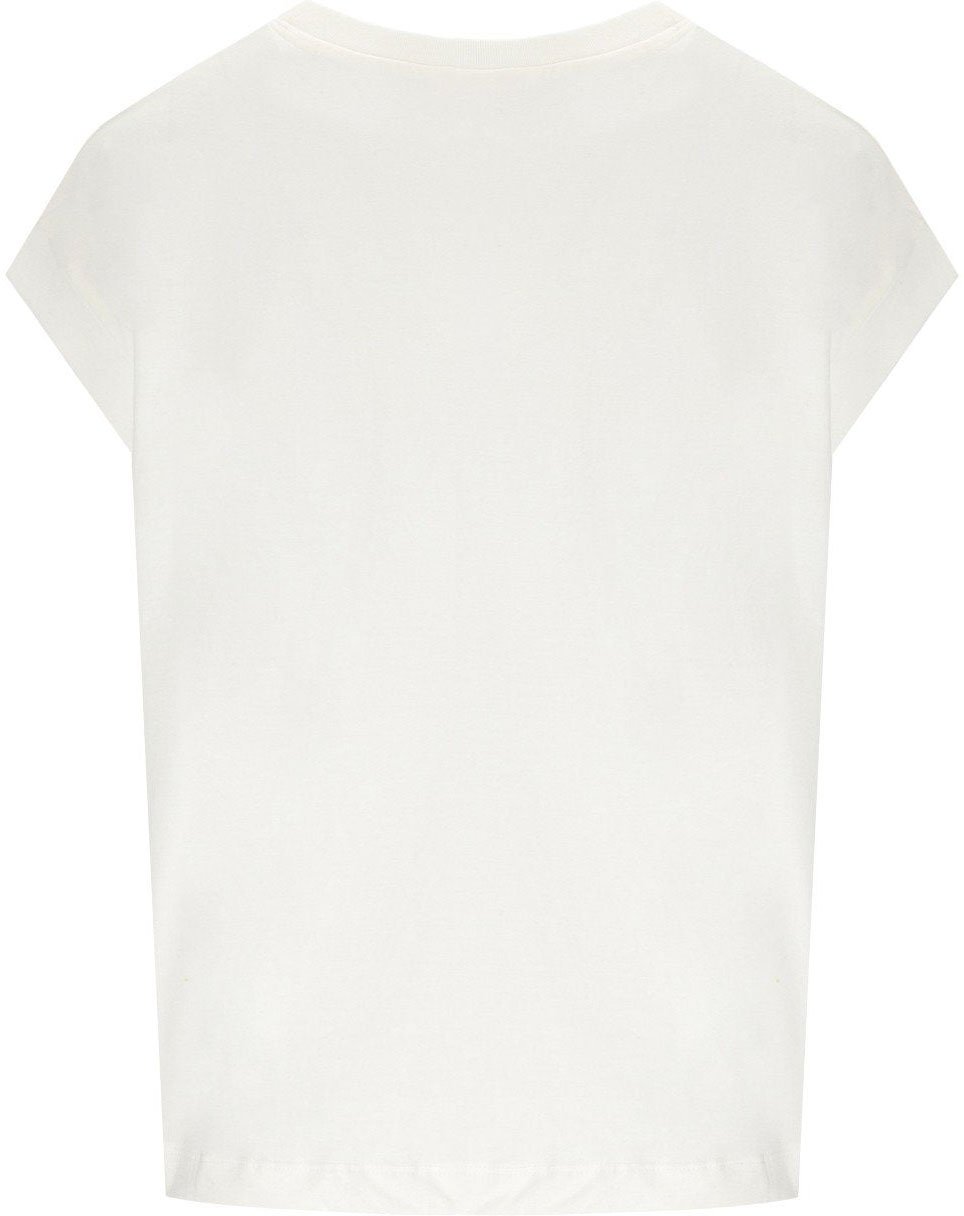 Essentiel Antwerp Essentiel Antwerp Embroidered T-shirt T-shirts Off White Jungala Wit