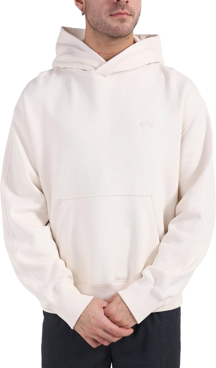 ØLÅF olaf signature boxy hoodie Wit