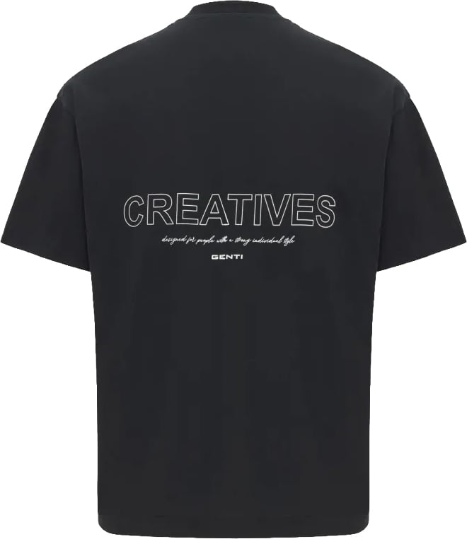 Genti genti t-shirt ss zwart Zwart