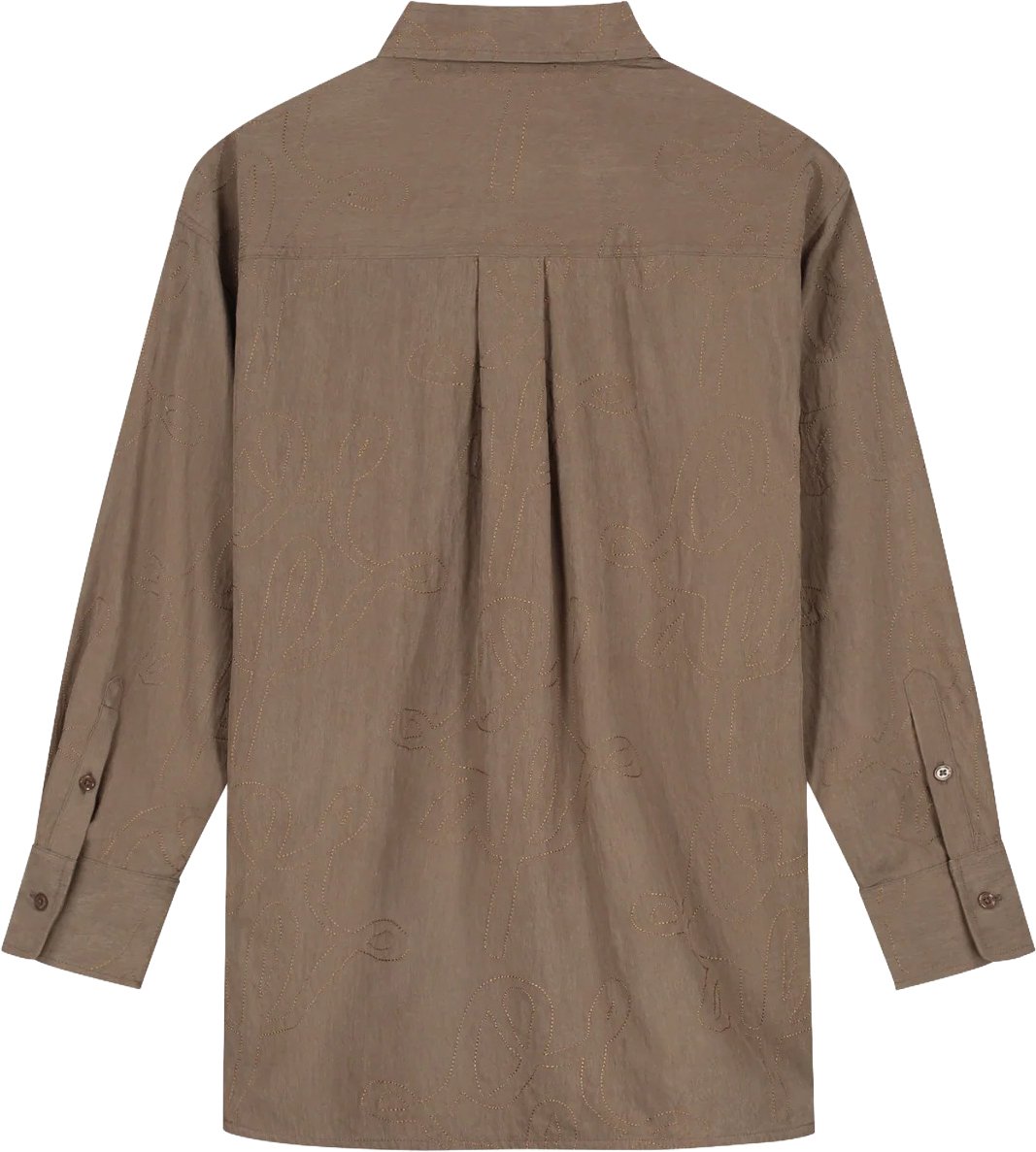 ØLÅF oversized shirt Bruin