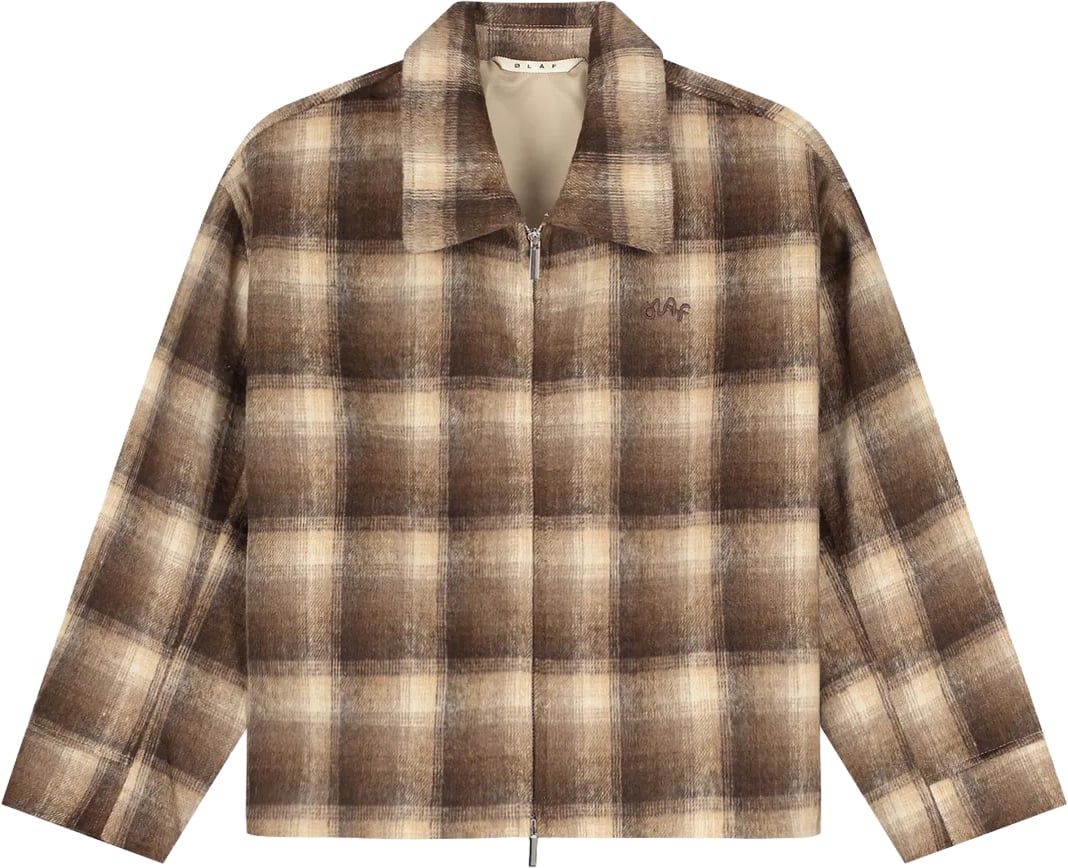 ØLÅF checked cropped jacket Bruin