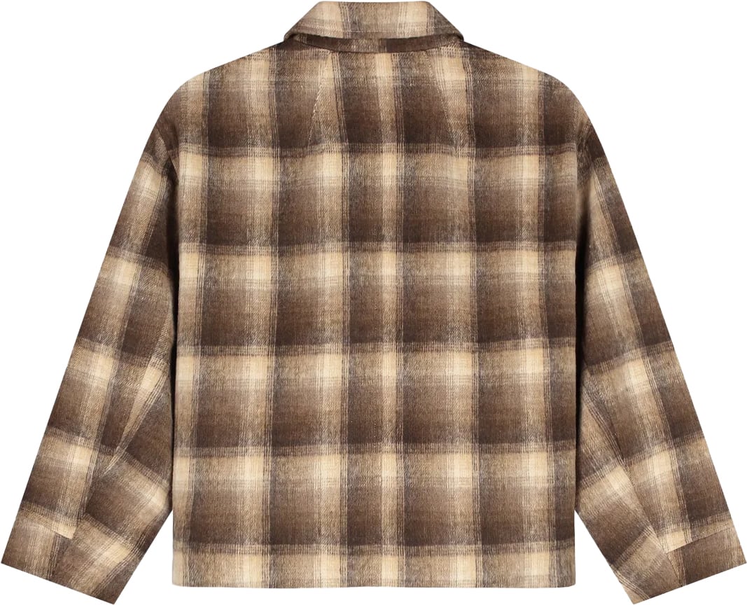 ØLÅF checked cropped jacket Bruin