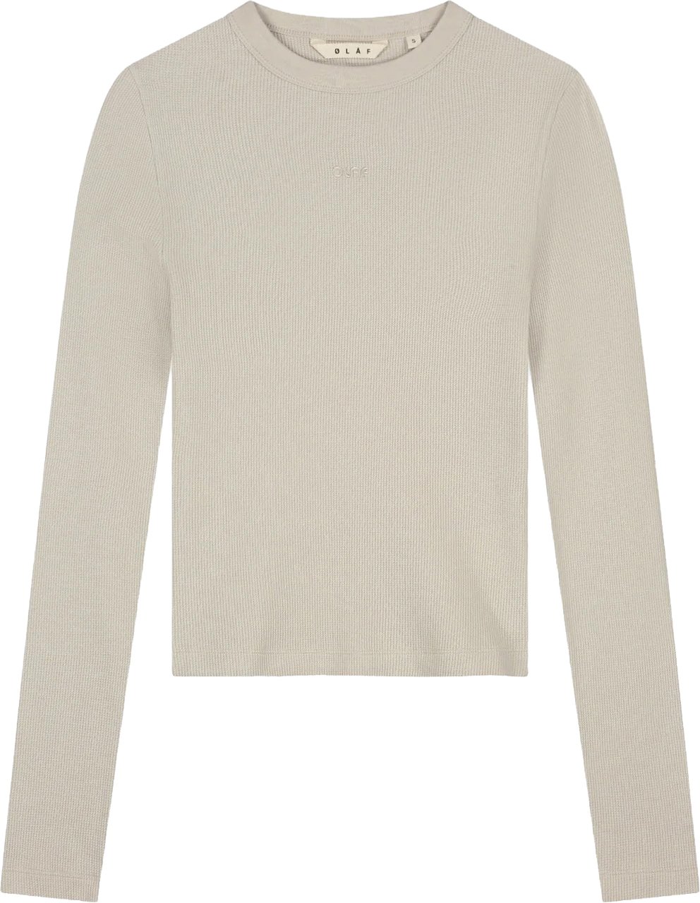 ØLÅF waffle top ls Taupe