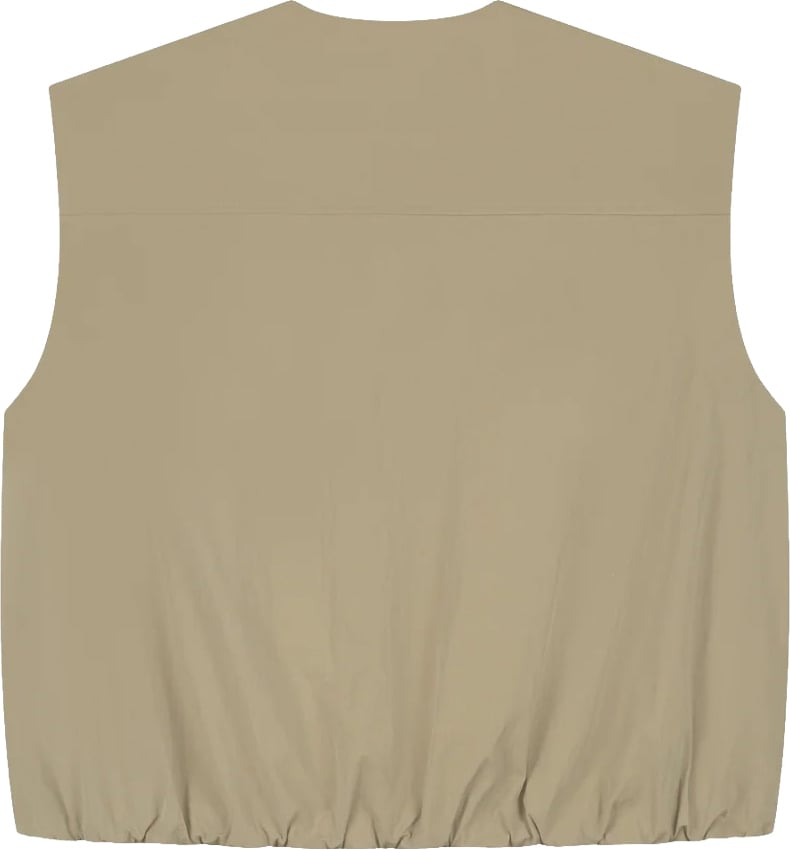 ØLÅF Zip up gilet Taupe