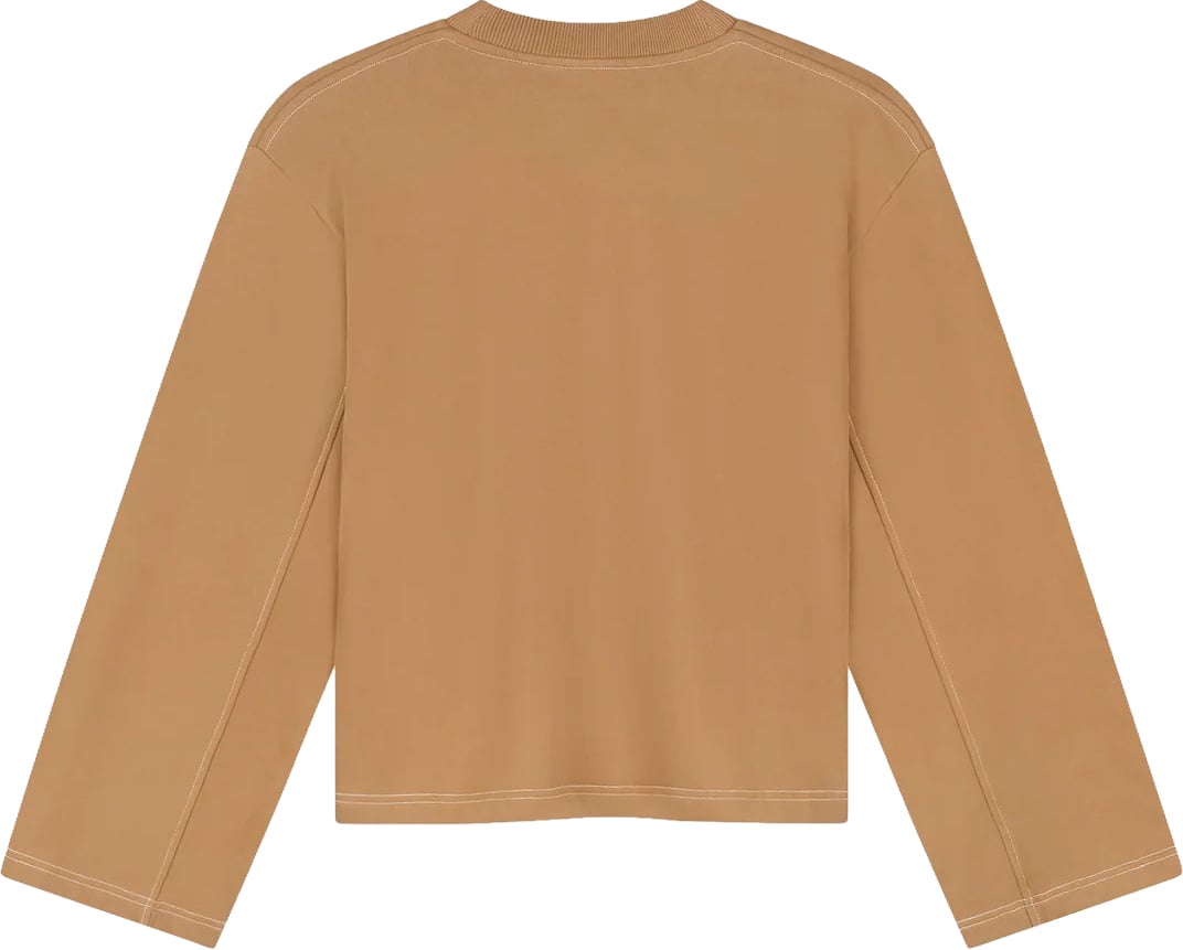 ØLÅF contrast retro crewneck Bruin