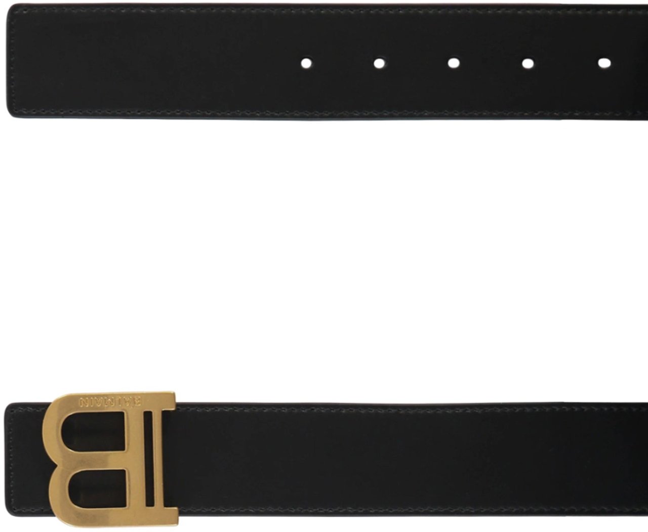 Balmain BALMAIN Leather Belt Zwart