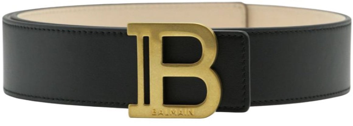 Balmain BALMAIN Leather Belt Zwart