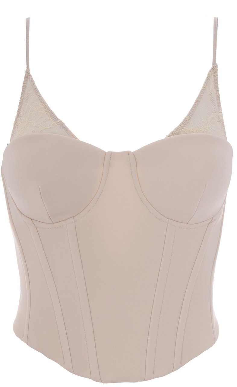 Patrizia Pepe Top Warm Ivory Wit