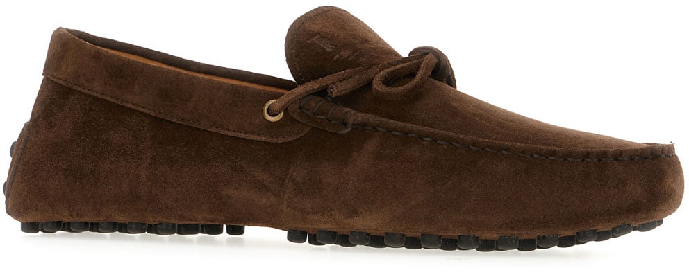 Tod's Chocolate suede loafers Bruin
