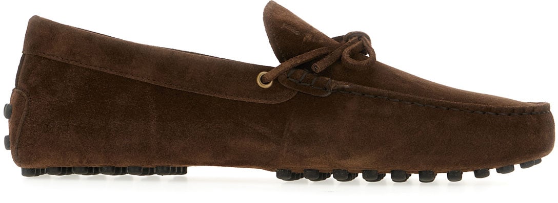 Tod's Chocolate suede loafers Bruin
