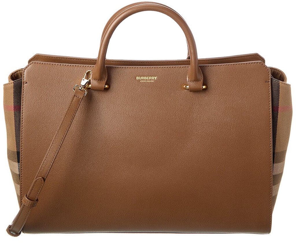 Burberry Burberry banwell medium leather bag Bruin