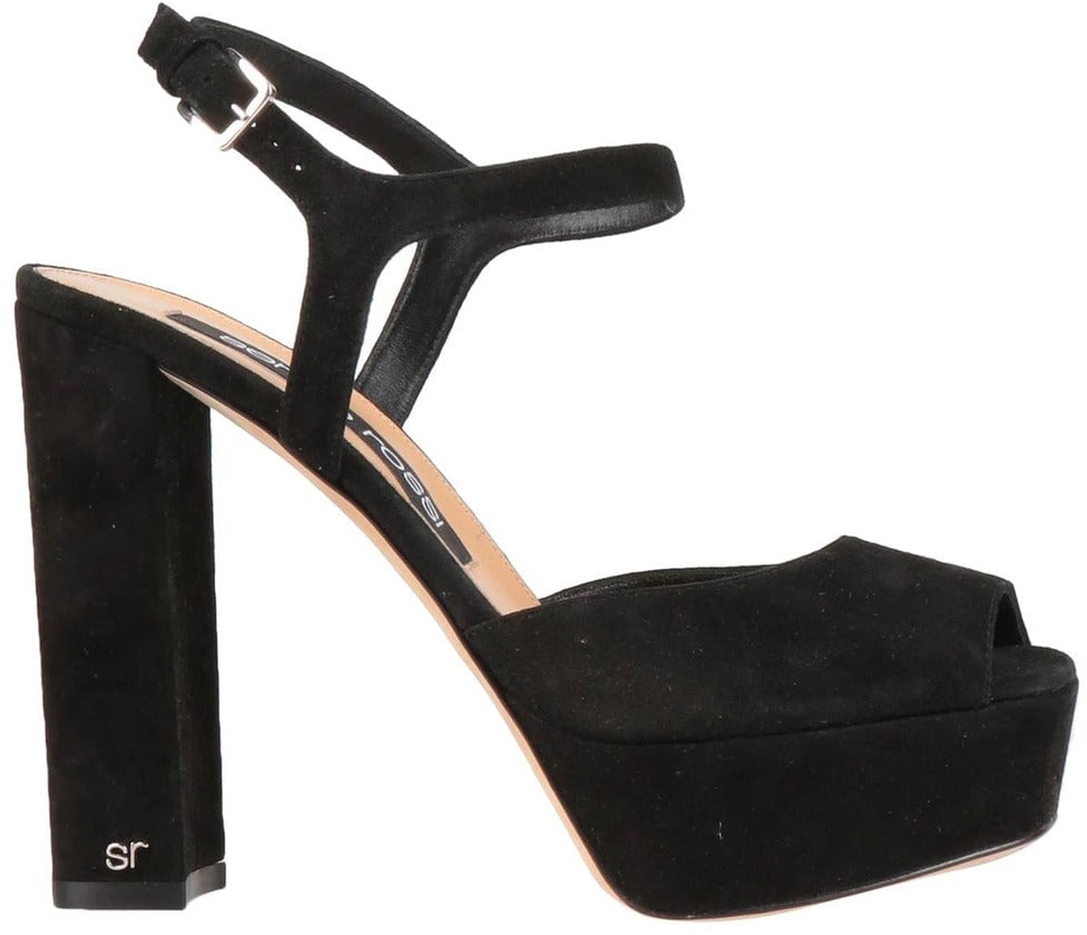 Sergio Rossi sergio rossi - Sandals - a81800-mte156-nero Zwart