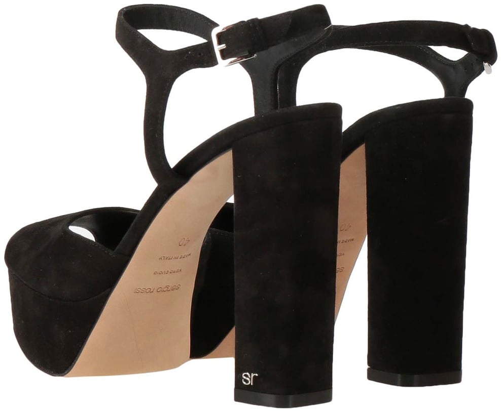 Sergio Rossi sergio rossi - Sandals - a81800-mte156-nero Zwart