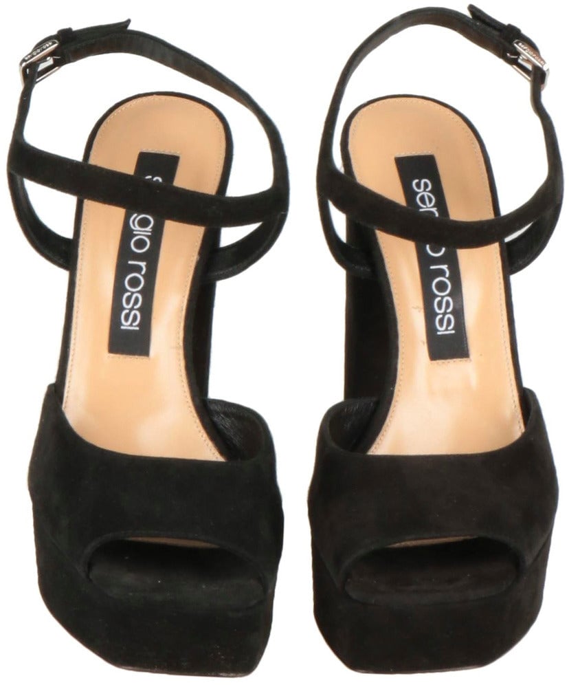 Sergio Rossi sergio rossi - Sandals - a81800-mte156-nero Zwart