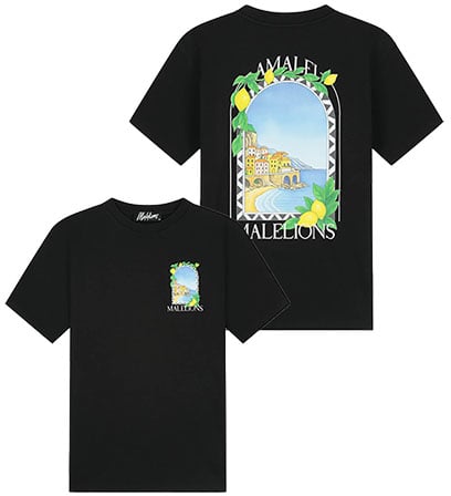 Malelions Malelions Men Amalfi Window T-Shirt Zwart
