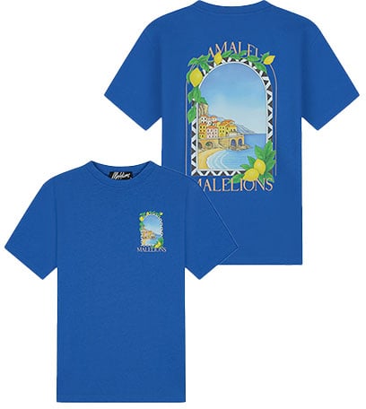 Malelions Malelions Men Amalfi Window T-Shirt Blauw