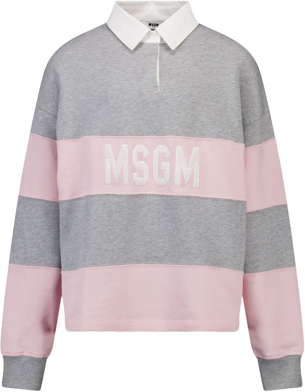 MSGM MSGM Kinder Meisjes Trui In Licht Roze Lichtgrijs