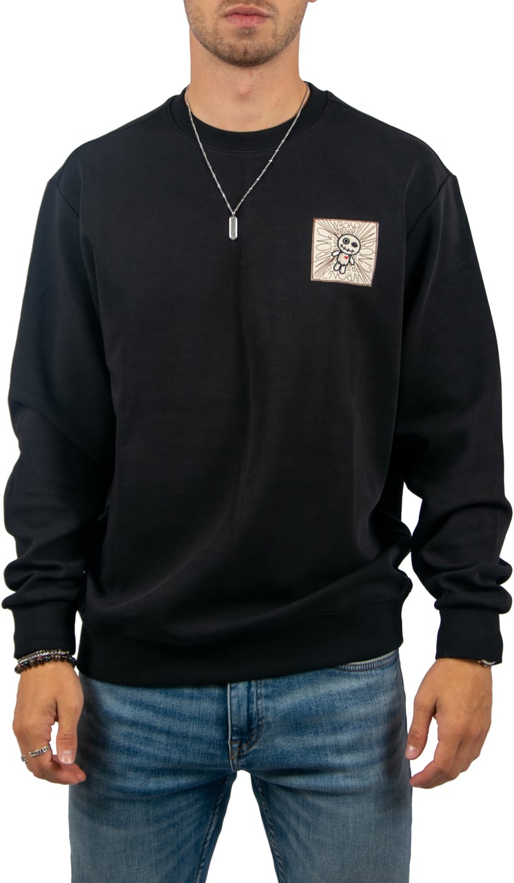 Wrong Friends Wrong Friends Rio Bravo Sweater Zwart