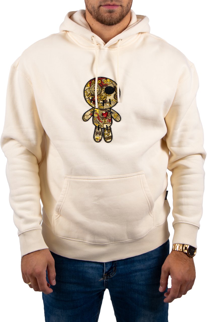 Wrong Friends Wrong Friends Ennis Hoodie Relaxed Fit Beige