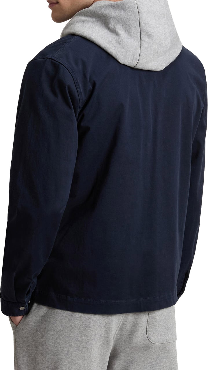 Woolrich Cotton Twill Timber Overshirt Gd Mb Blauw