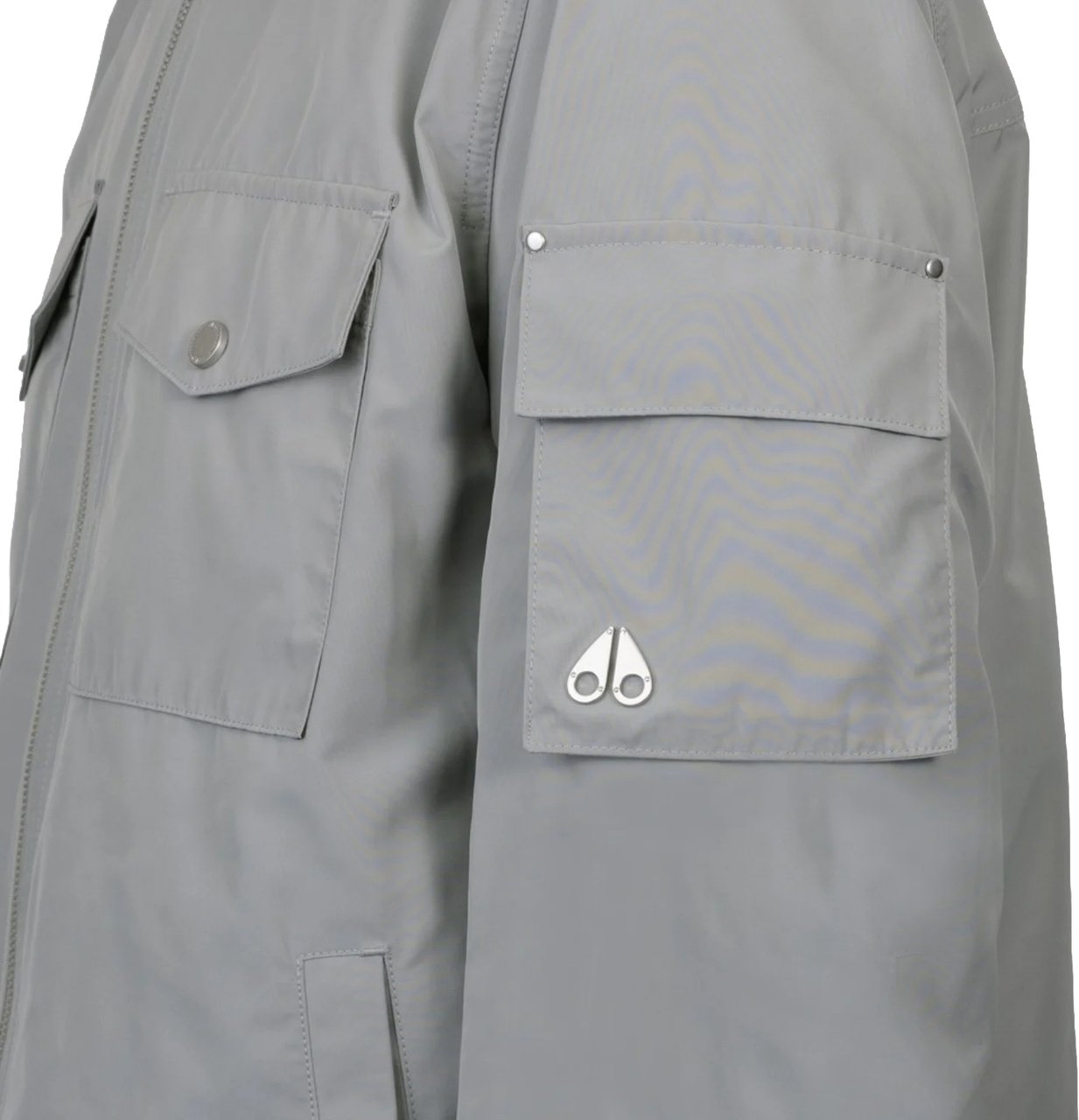 Moose Knuckles Charlesbourg Shirt Jacket Industry Grijs