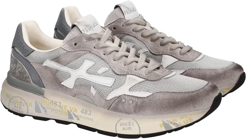 Premiata Mick 8117 Light Grey Grijs