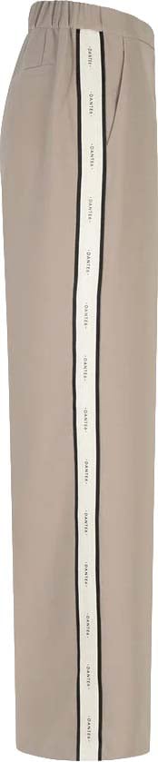 Dante6 hush logo striped pants Beige