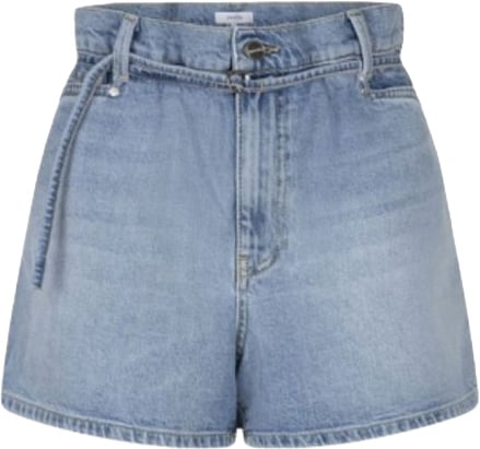 Dante6 belted demin shorts Blauw