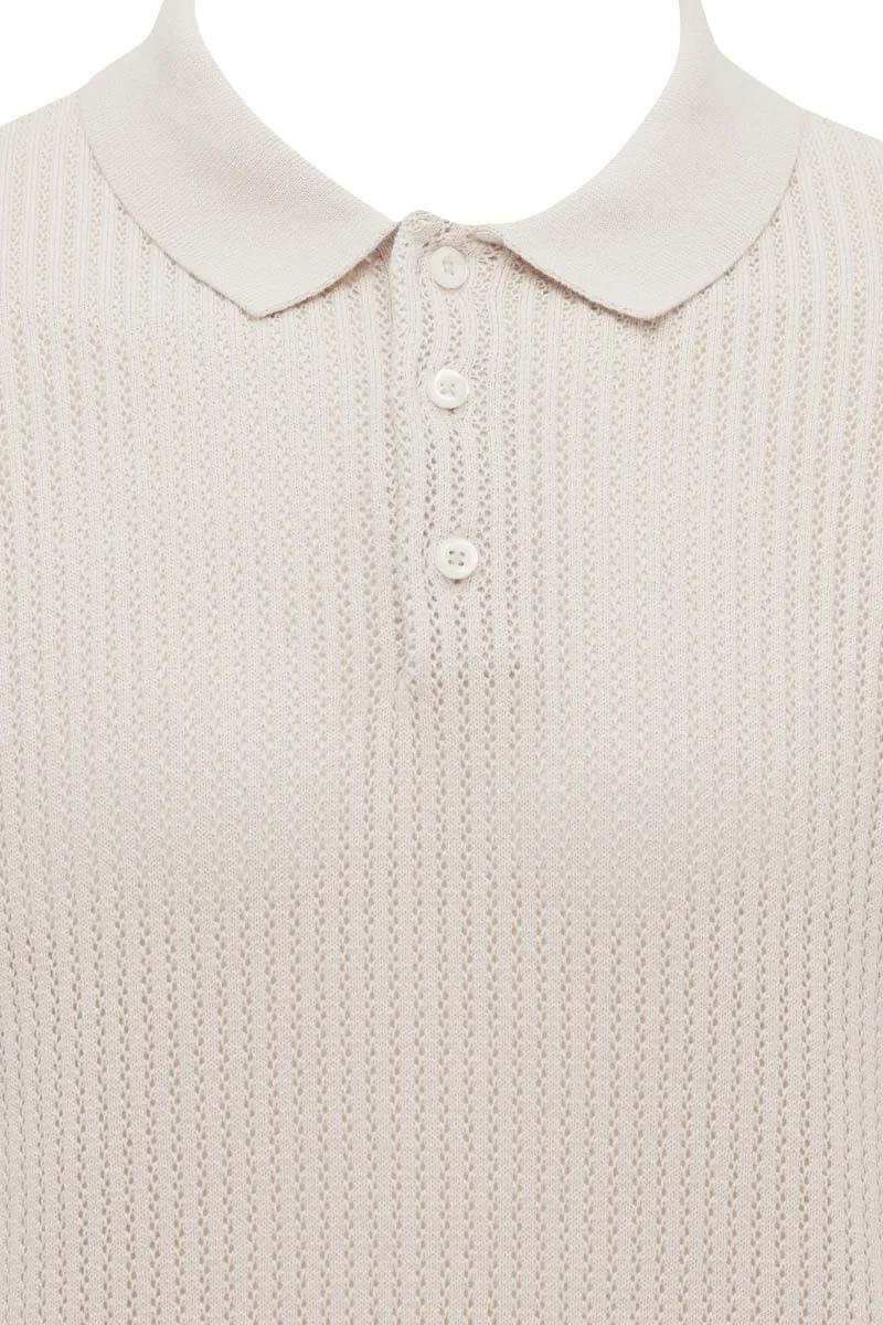 Gentiluomo polo buttons ss Beige