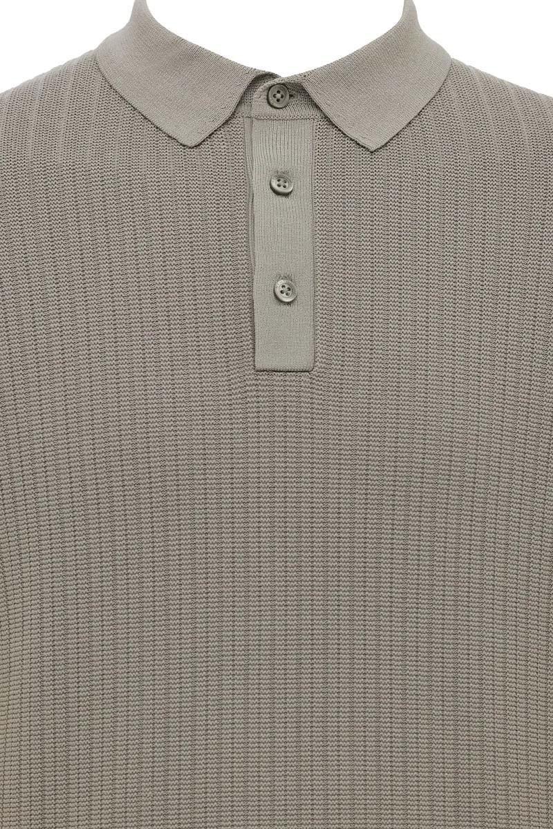 Gentiluomo polo buttons ss Grijs