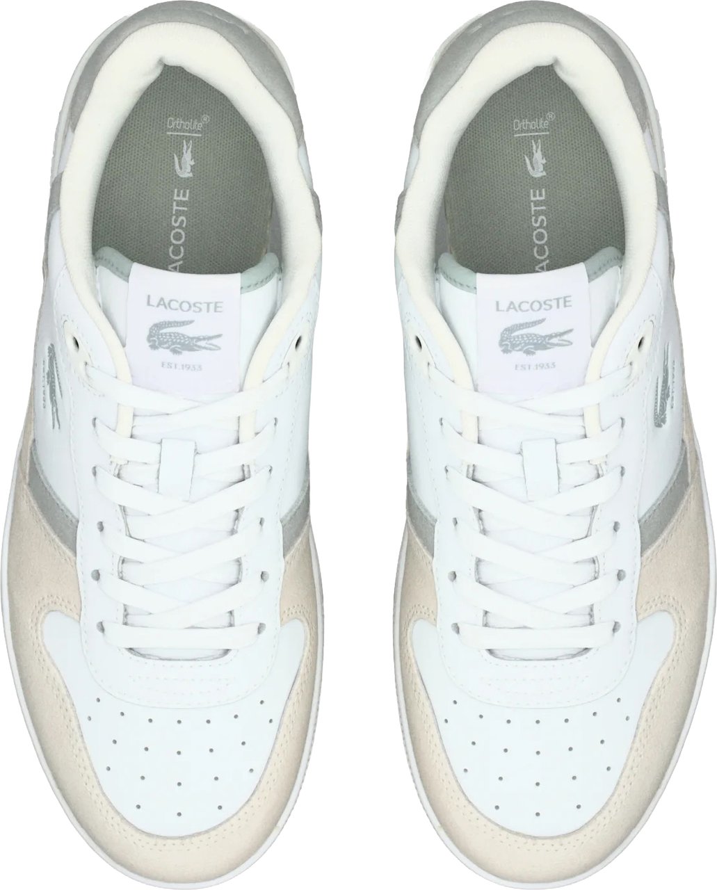 Lacoste T-Clip sneaker wit grijs Wit
