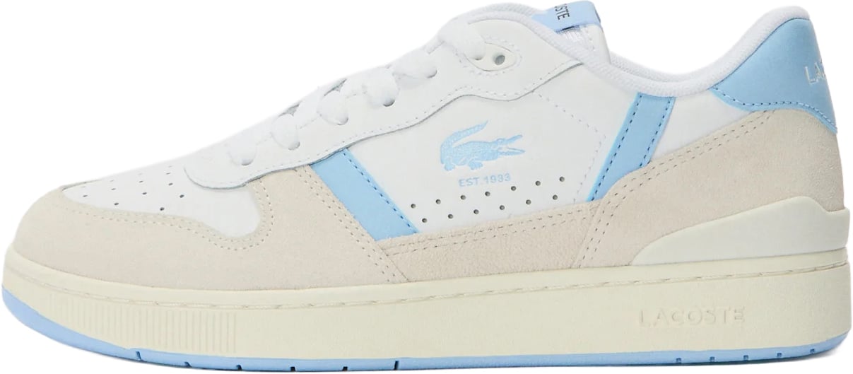 Lacoste T-clip set sneaker wit blauw Wit