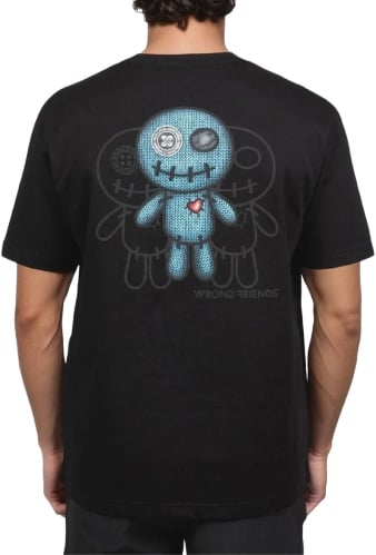 Wrong Friends Maupin T-Shirt Black Zwart