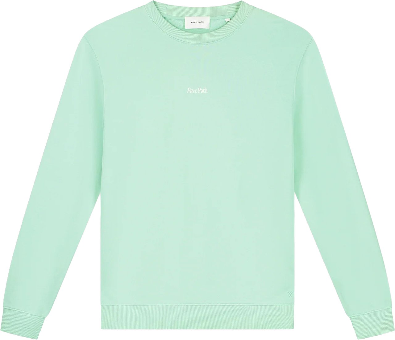 Pure Path sweater mint Blauw