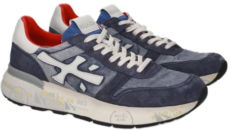 Premiata Heren Mick Blauw