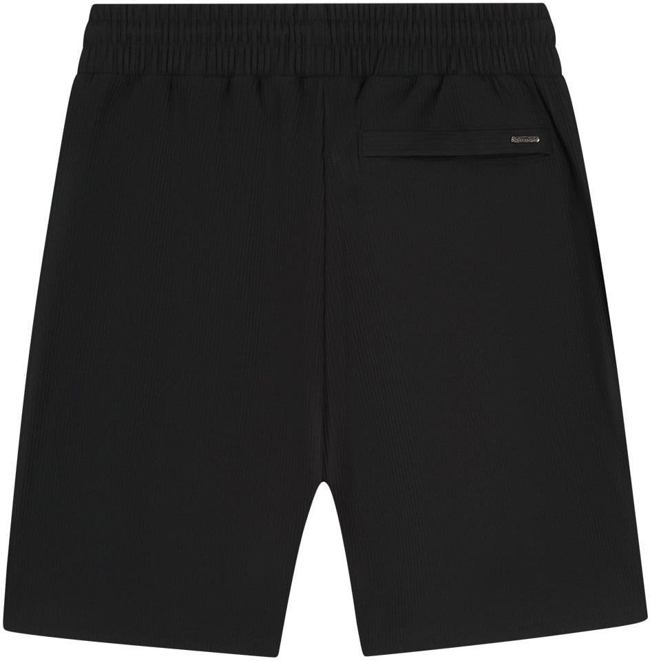 Malelions Malelions Men Ribbed Shorts Zwart