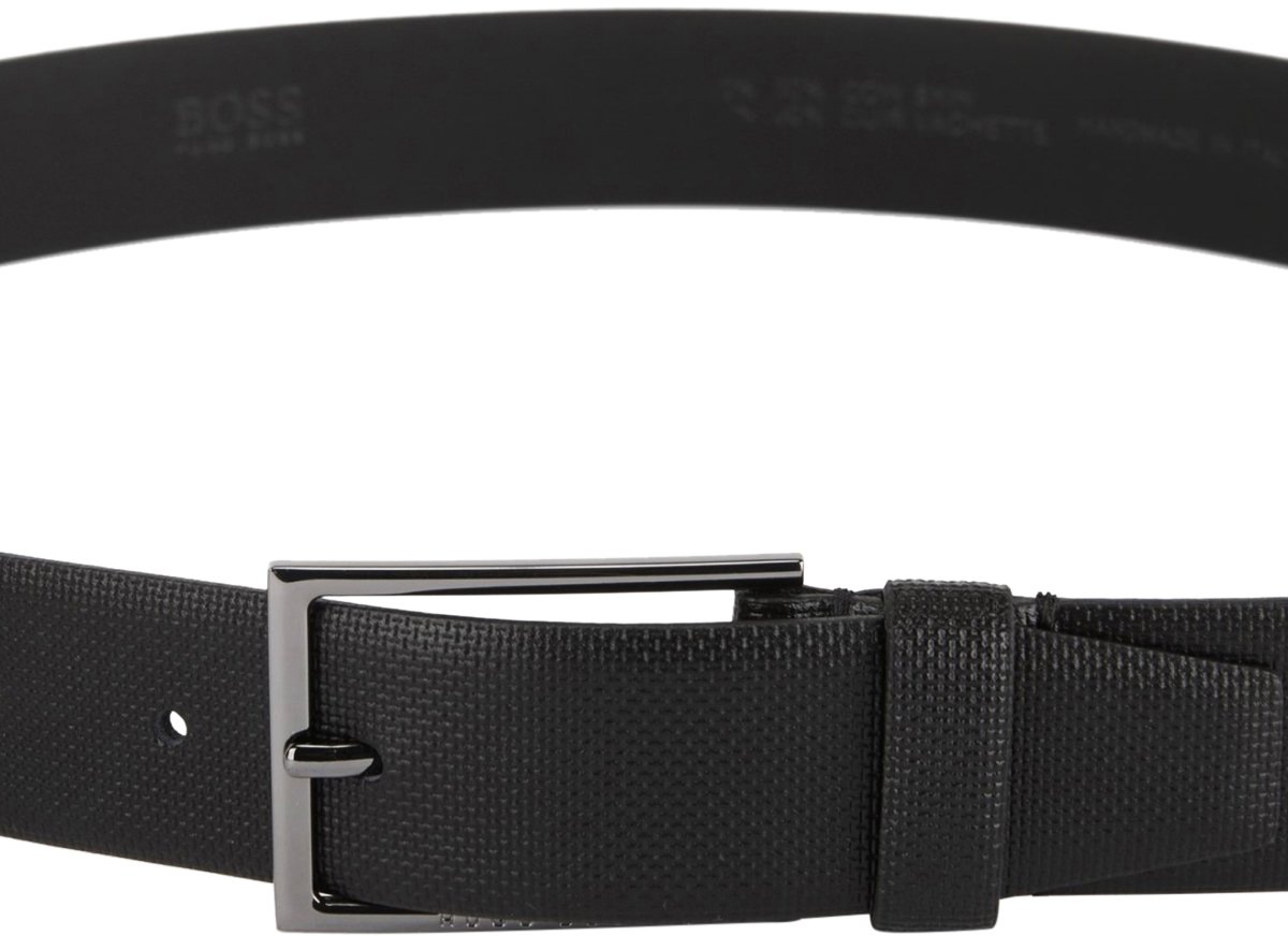 Boss Carmello-s Leather Belt Zwart