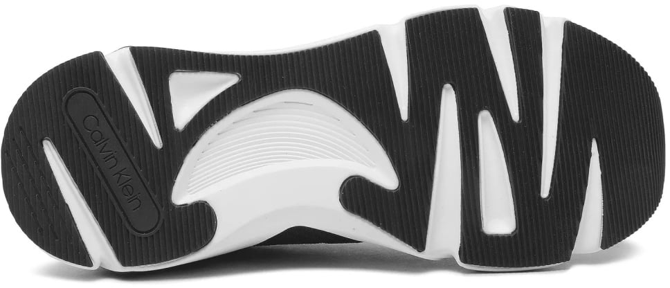 Calvin Klein Pro Runn Lace-up Knit Sneakers Zwart