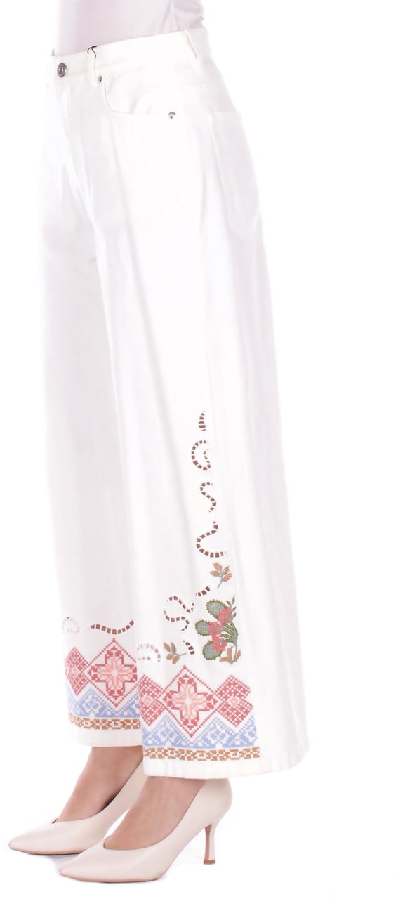 Max Mara Trousers White Wit