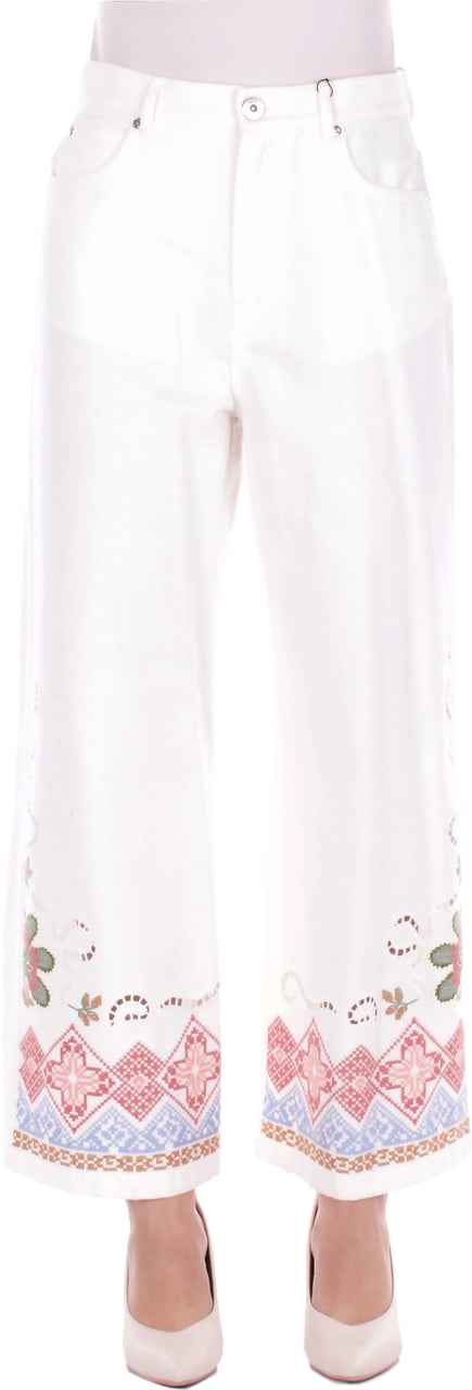 Max Mara Trousers White Wit
