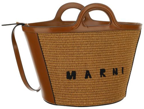 Marni Marni Brown Cotton Shoulder Bag Beige