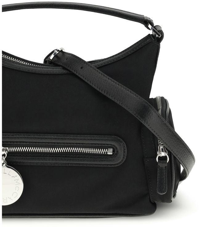 Stella McCartney Stella McCartney Black Other Fibres Shoulder Bag Zwart