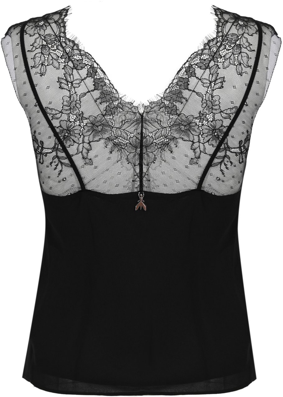 Patrizia Pepe Top Black Zwart