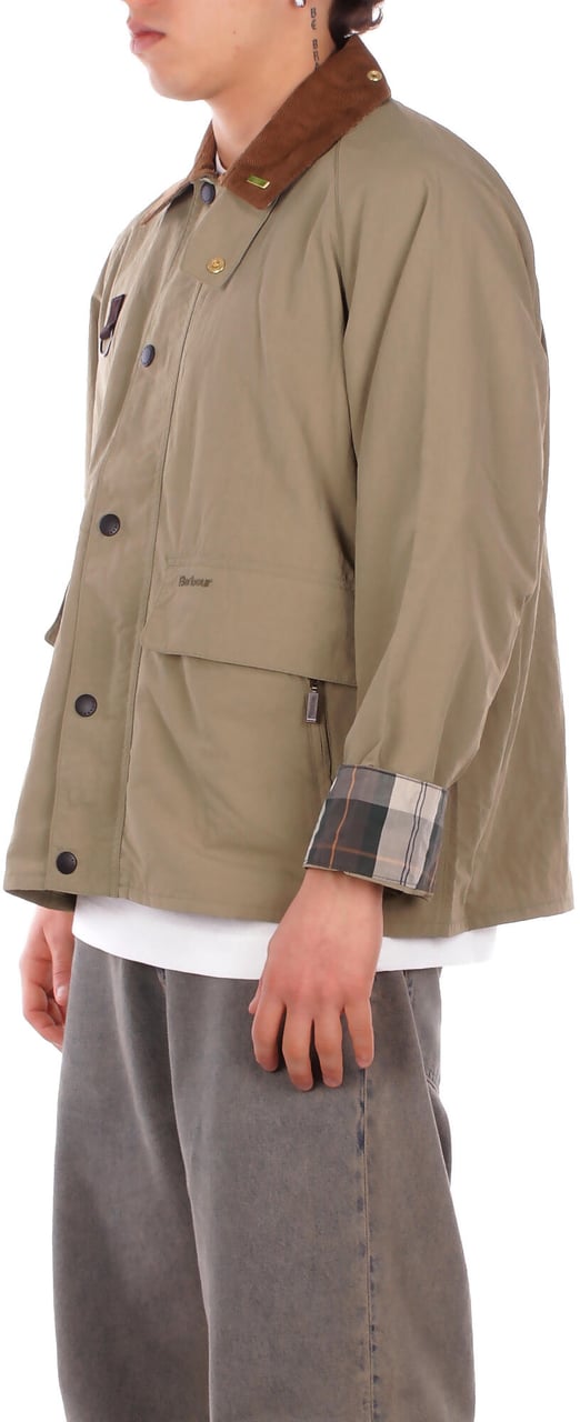 Barbour Coats Bleached Olive Donkergroen