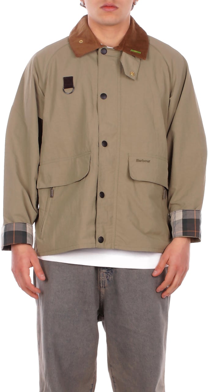Barbour Coats Bleached Olive Donkergroen