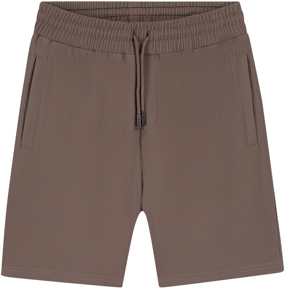 Malelions Malelions Ribbed Shorts Bruin