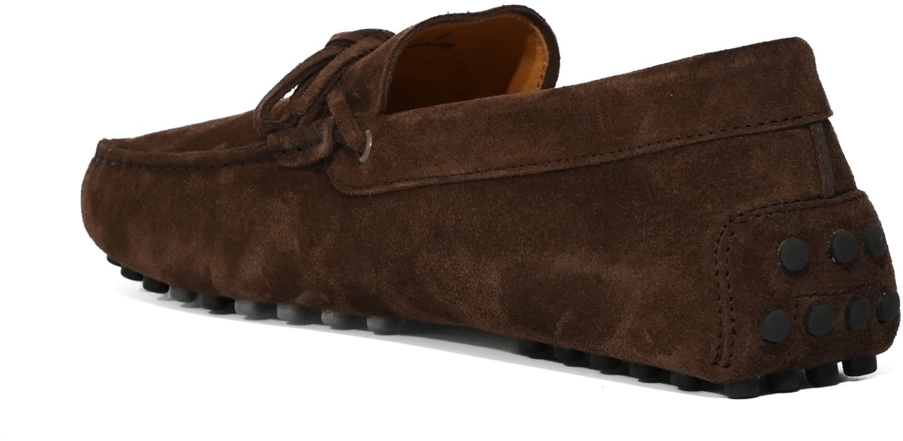 Tod's Chocolate suede loafers Bruin